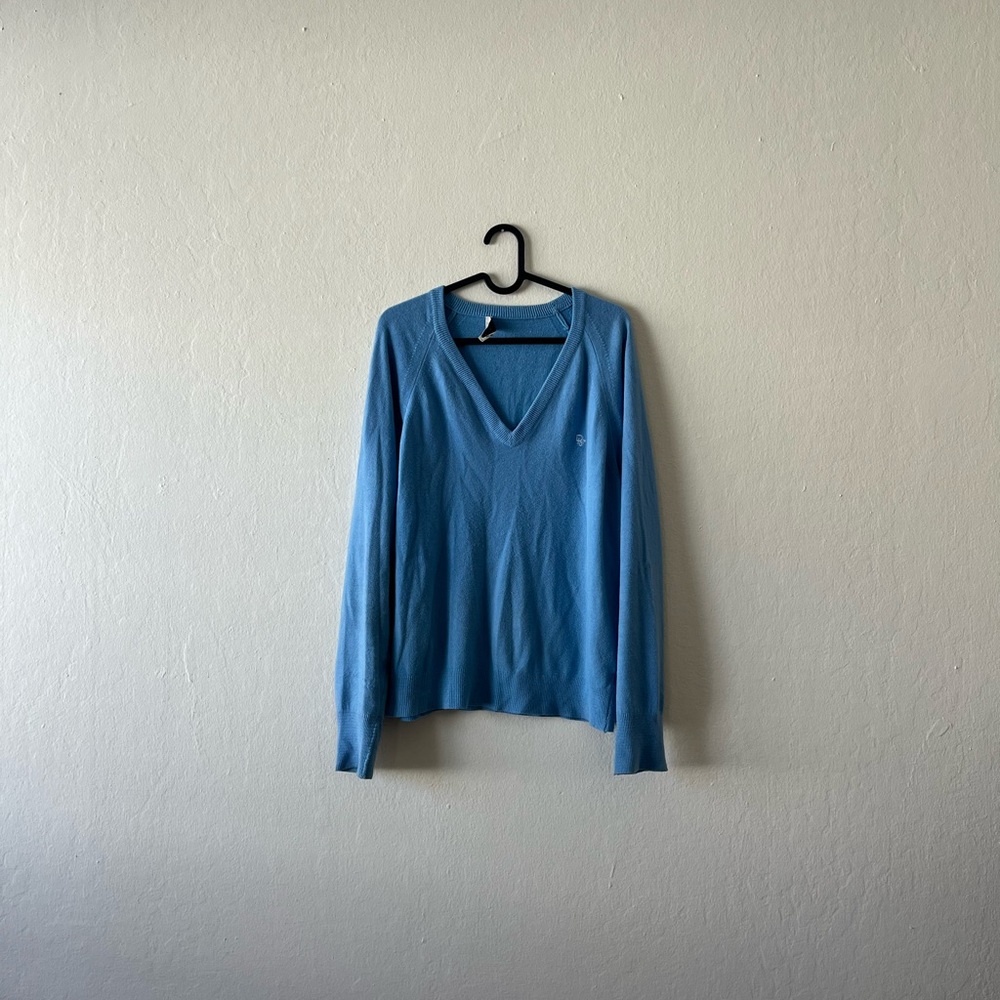 Dior Sky Blue V-Neck Sweater
